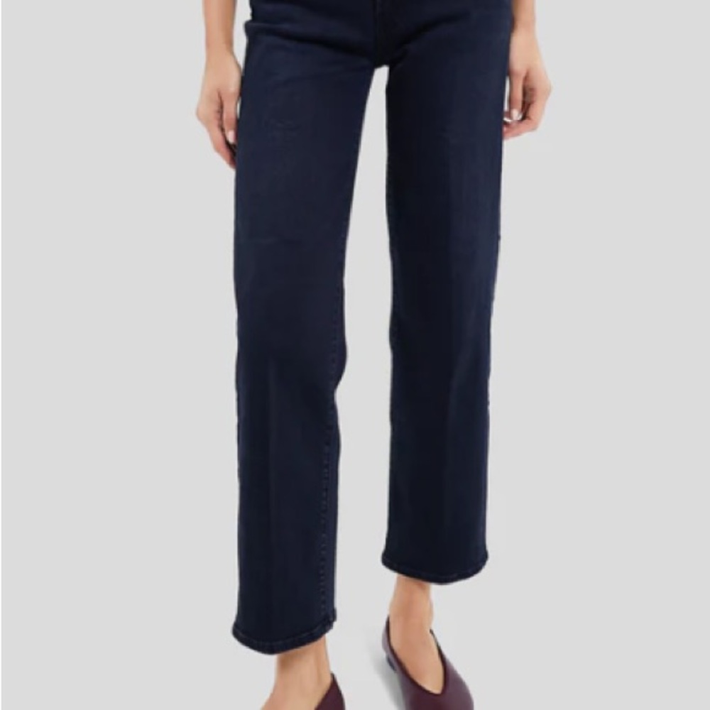 MOTHER Night in Venice The Mid Rise Rambler Zip Ankle Jeans